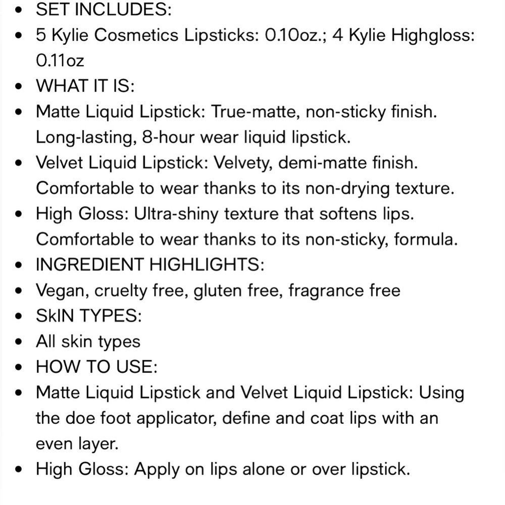 Kylie Cosmetics Holiday Collection Lipstick & Lipgloss Vault Full Collection - Picture 5 of 5